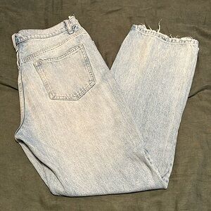 Zara High Rise Straight Leg Jeans